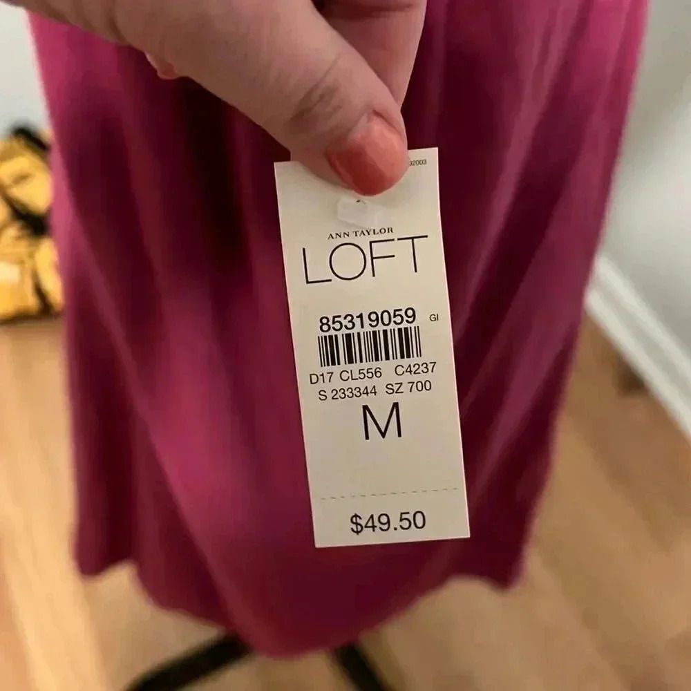 NWT Pink Ann Taylor Loft Dress - Picture 2 of 6